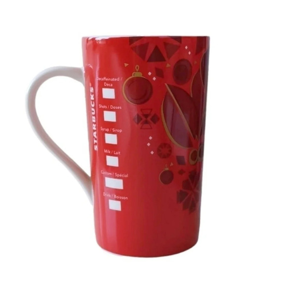 Starbucks 2013 Holiday Mugs Christmas Snowflake MCM - Picture 6 of 9